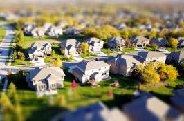 Aerial image of a neighborhood